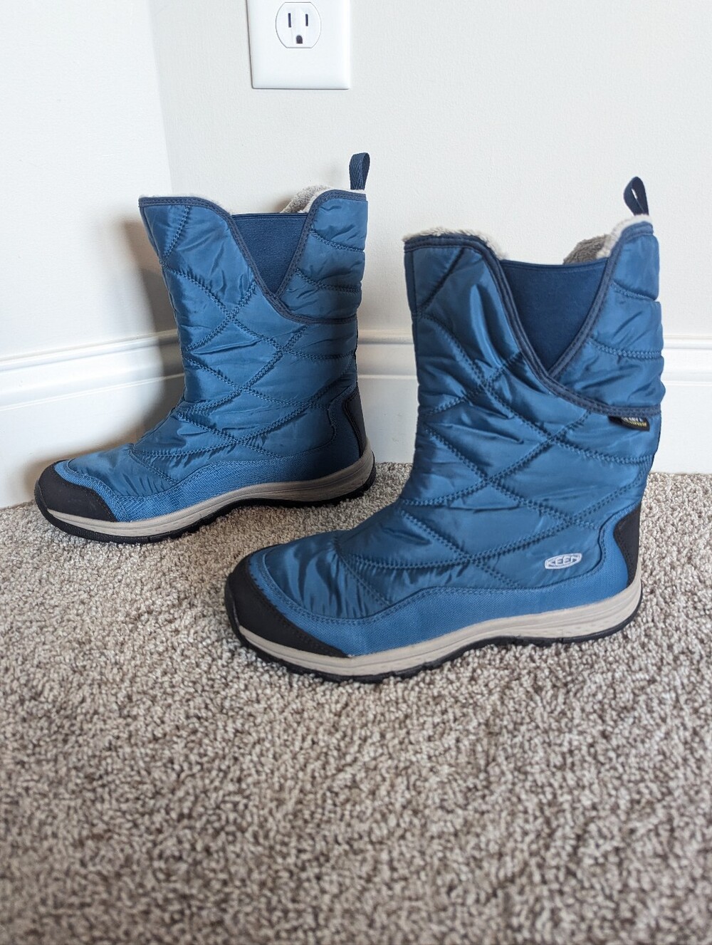 Keen Terradora Pull On Waterproof Boots - Blue sz 8.5 - Picture 4 of 8